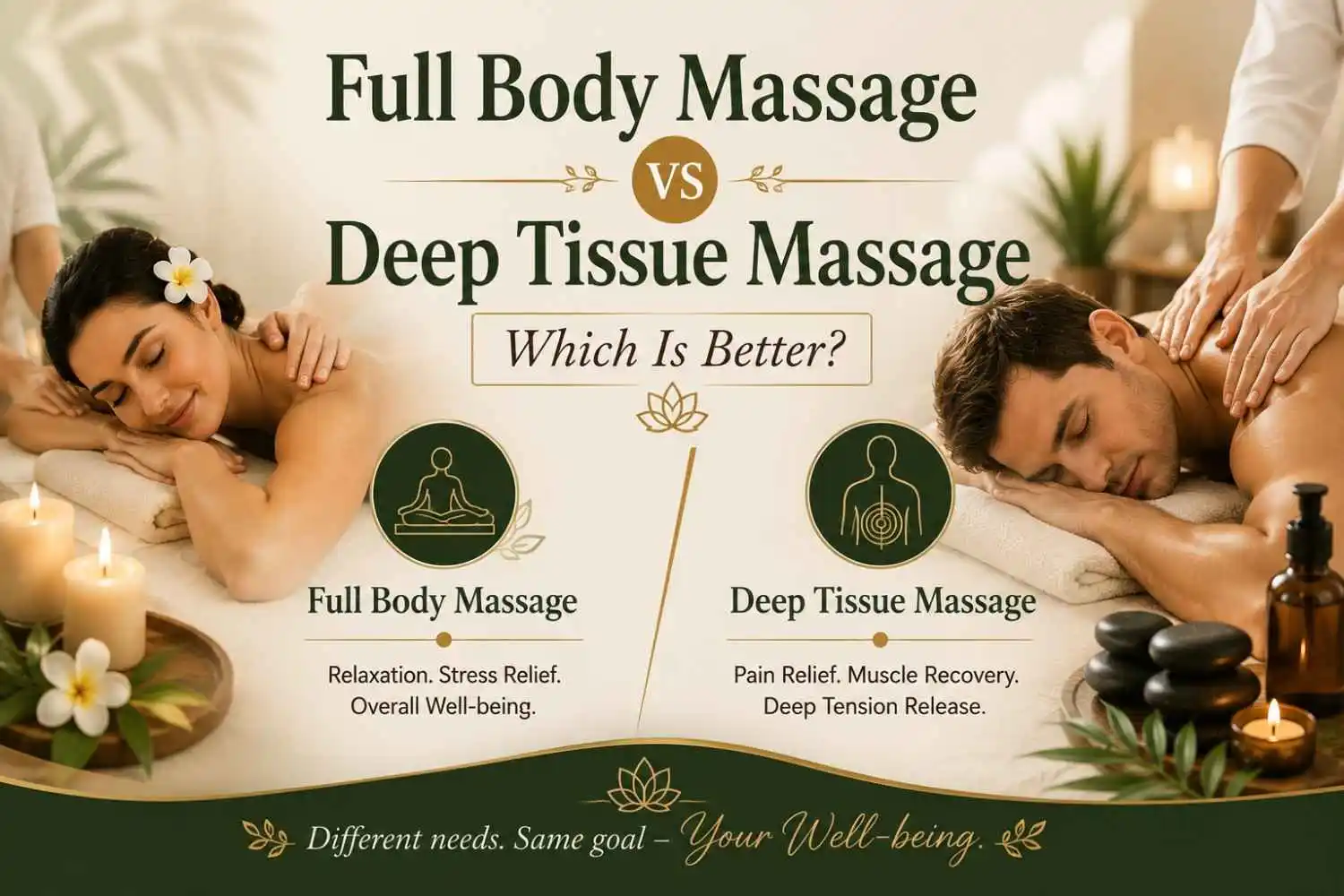Full Body Massage vs Deep Tissue Massage: Which Is Better?