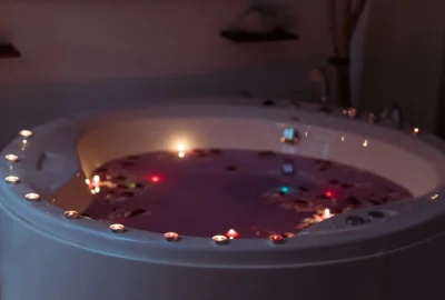 luxury bath steam